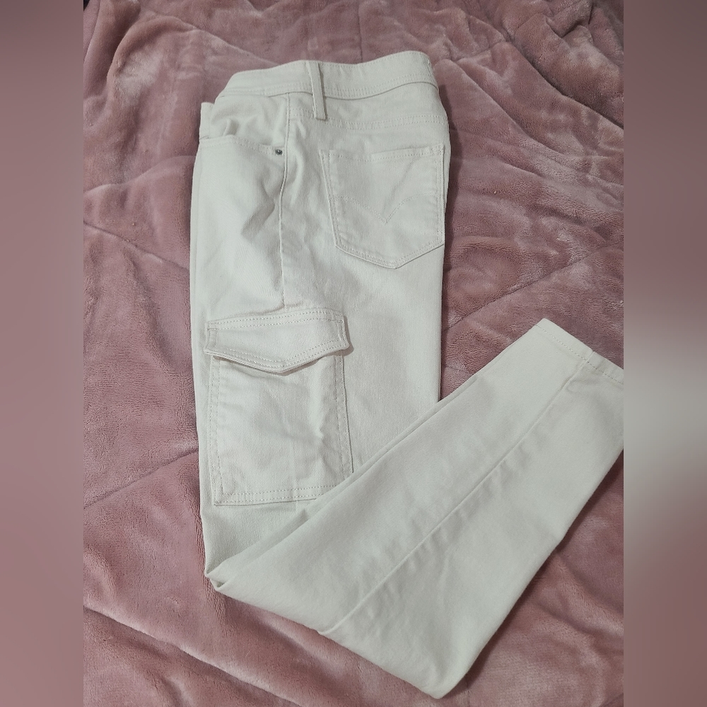 Levis Strauss 721 High Rise Skinny Ankle Cargo jeans Sz 28